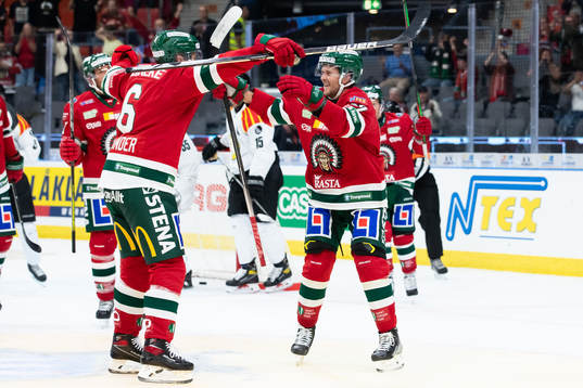 Frölundas Jacob Nilsson jublar