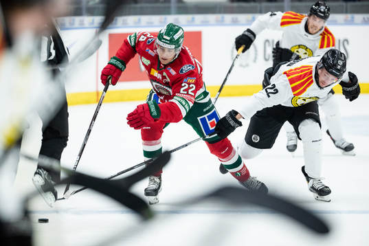 Frölundas Linus Nässén och Brynäs Adam Pettersson