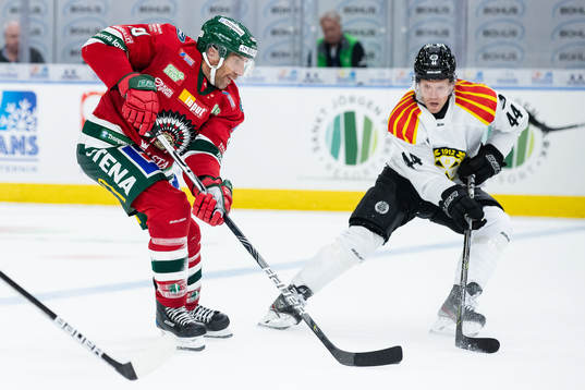 Frölundas Joel Lundqvist och Brynäs Nicklas Danielsson