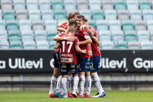 Örgrytes spelare jublar