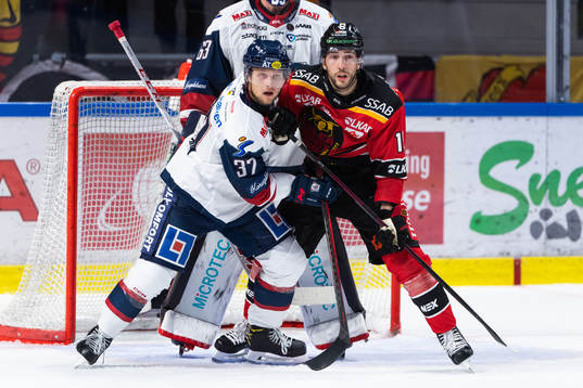Linköpings Jesper Pettersson och Luleås Konstantin Komarek