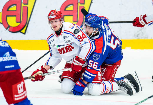 Timrås Sebastian Hartmann och Oskarshamns Robin Norell