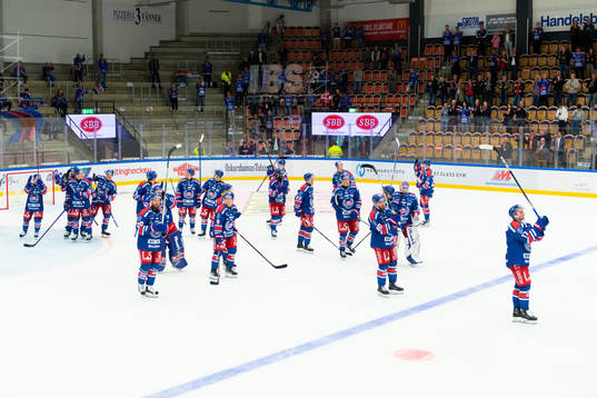 Oskarshamns spelare jublar