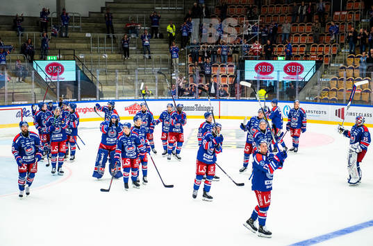 Oskarshamns spelare jublar
