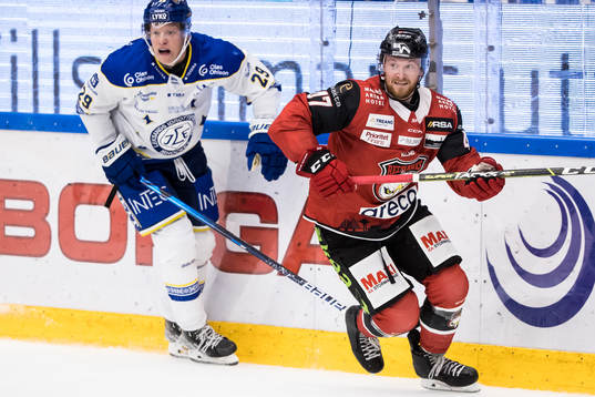 Leksands Emil Heineman och Malmö Redhawks Pathrik