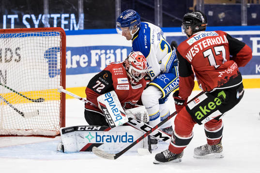 Malmö Redhawks målvakt Daniel Marmenlind och Leksands