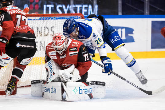 Malmö Redhawks målvakt Daniel Marmenlind och Leksands