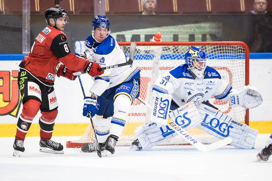Leksands Carter Ashton och Malmö Redhawks Johan Olofsson