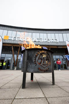 Tegera Arena innan ishockeymatchen i SHL mellan Leksand och