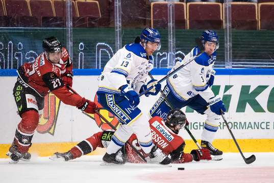 Malmö Redhawks Ponthus Westerholm och Leksands Jon Knuts