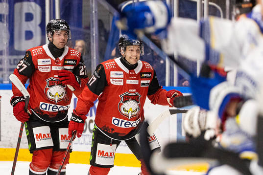 Malmö Redhawks Pathrik Westerholm jublar