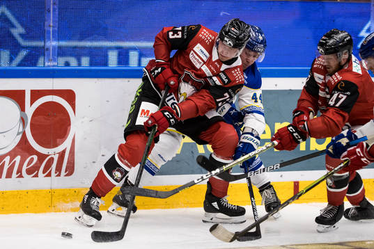 Malmö Redhawks Adam Ollas Mattsson och Leksands Carter