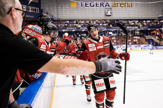 Malmö Redhawks Adam Ollas Mattsson jubel