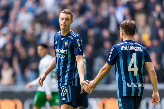 Djurgårdens Jesper Löfgren och Jacob Une Larsson