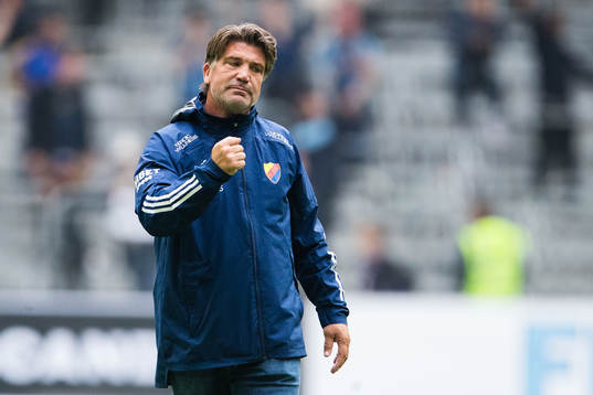 Djurgårdens sportchef Bosse Andersson jublar
