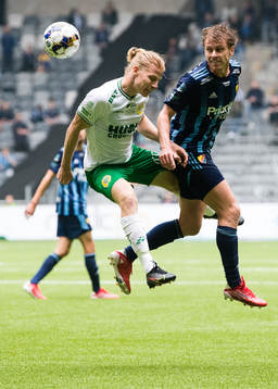 Hammarbys Gustav Ludwigson och Djurgårdens Rasmus Schüller