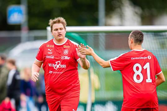 Niklas Presthus of Kolstad fotball celebrates