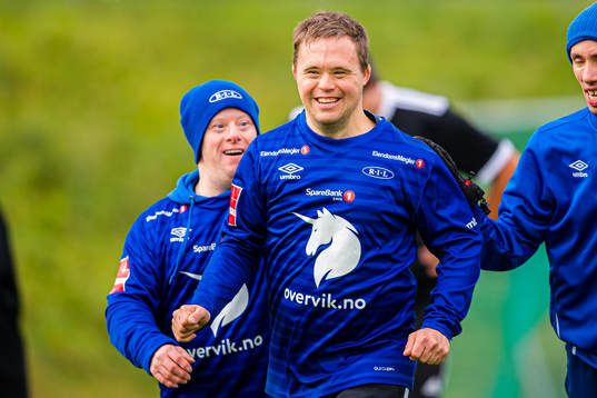 Christian Staven celebrates