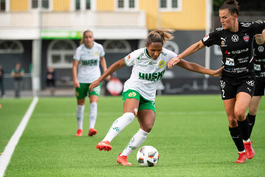 Hammarbys Madelen Janogy och Rosengårds Katrine Veje