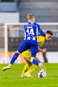 IFK Göteborgs Gustaf Norlin och Halmstads Marcus Antonsson