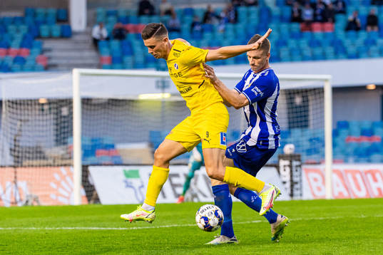 Halmstads Marcus Antonsson och IFK Göteborgs Calle