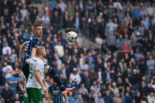 Djurgårdens Haris Radetinac och Hammarbys Darijan Bojanic