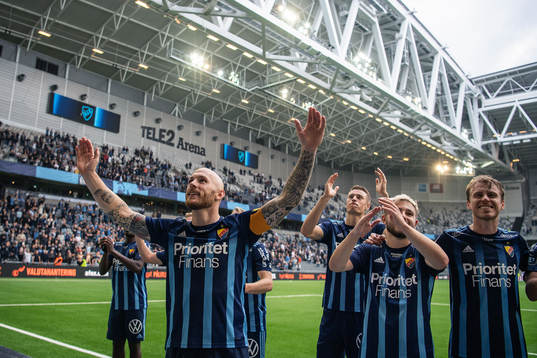 Djurgårdens Magnus Eriksson jublar