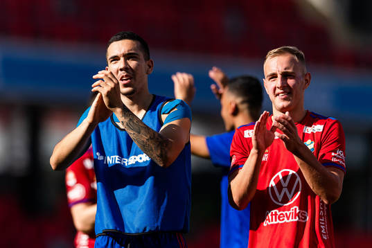 Östers Lucas Lima och Amel Mujanic