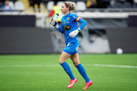 Häckens målvakt Jennifer Falk