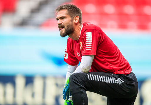 Kalmars målvakt Lucas Hägg Johansson