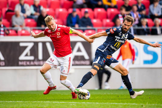 Kalmars Jonathan Ring och Degerfors Sebastian Olsson