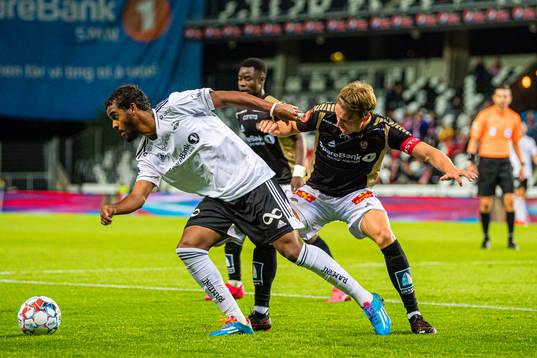 Emil Konradsen Ceide of Rosenborg and Niklas Brønsted