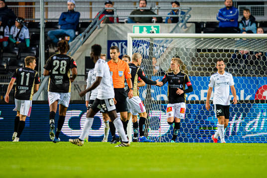 Tomas Olai Totland of Tromsø celebrates