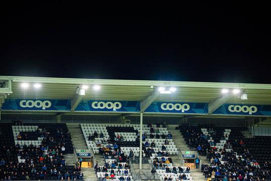 Spectators in the stands