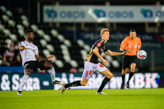 Alexander Banor Tettey of Rosenborg and Sakarias Opsahl of