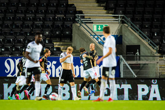Zdenek Ondrasek of Tromsø celebrates