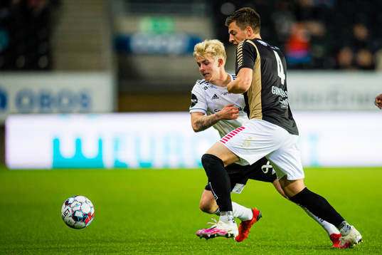 Edvard Sandvik Tagseth of Rosenborg and Jostein Maurstad