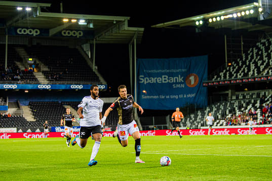 Emil Konradsen Ceide of Rosenborg and Jostein Maurstad