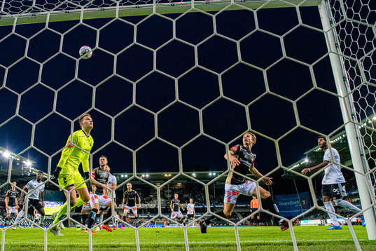 Emil Konradsen Ceide of Rosenborg scores the 2-0 goal