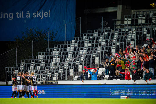 Zdenek Ondrasek of Tromsø celebrates