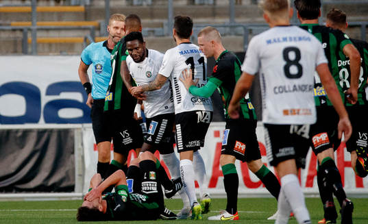 Situationen som ledde till Örebros Nasiru Moro röda kort