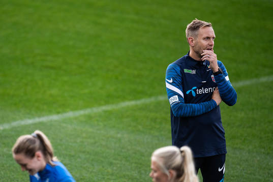 Martin Sjögren, head coach of the Norwegian women's