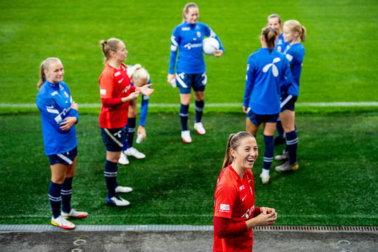 Goalkeeper Cecilie Hauståker Fiskerstrand of the Norwegian