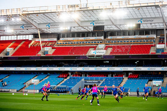 Players of the Norwegian women's national football team