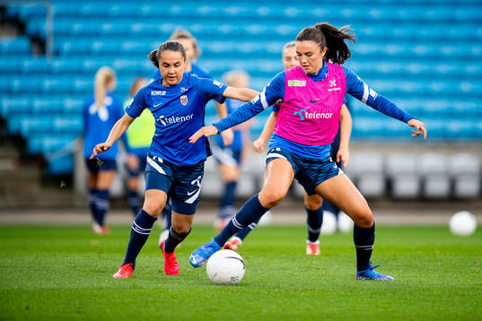 Heidi Ellingsen and Ingrid Syrstad Engen of the Norwegian