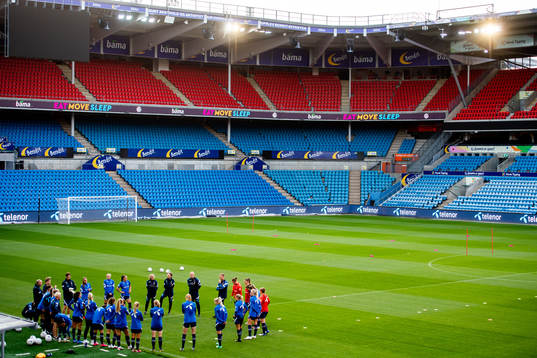 Players of the Norwegian women's national football team