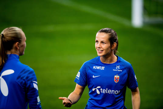 Tuva Hansen of the Norwegian women's national football team