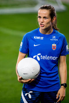 Tuva Hansen of the Norwegian women's national football team