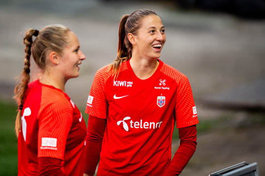 Goalkeeper Cecilie Hauståker Fiskerstrand of the Norwegian