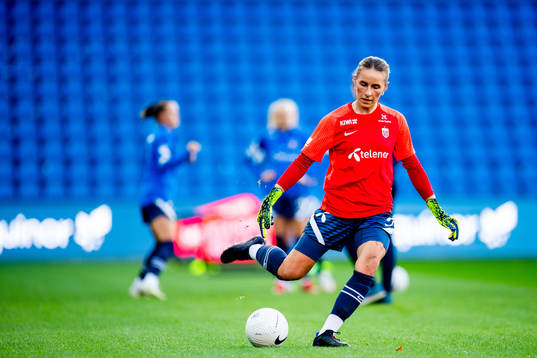 Goalkeeper Rugile Maria Rulyte of the Norwegian women's